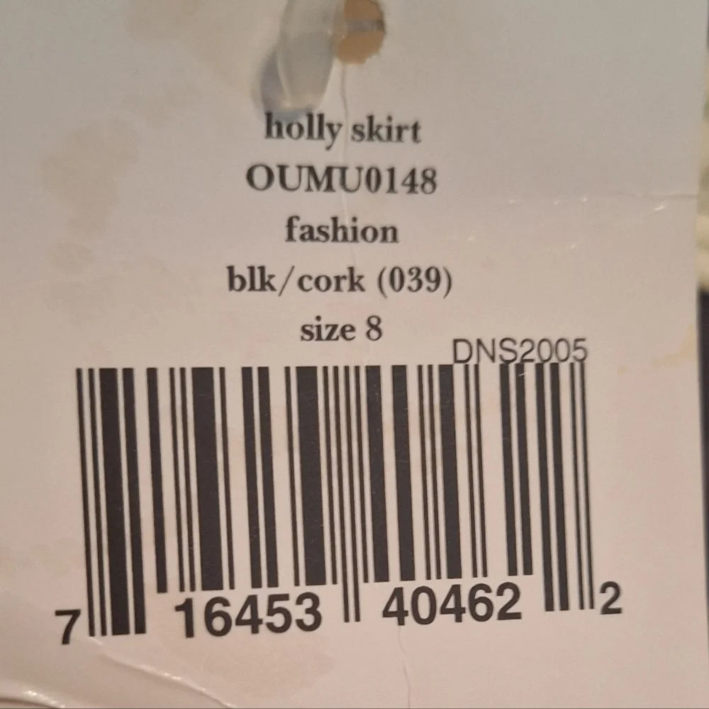 Kate spade silk holly black cork pleated skirt sz 8 NWT *K - Picture 8 of 9